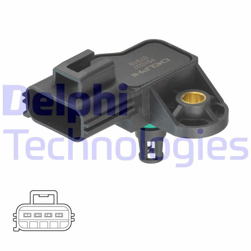 Czujnik, ciśnienie w kolektorze dolotowym Delphi PS10227