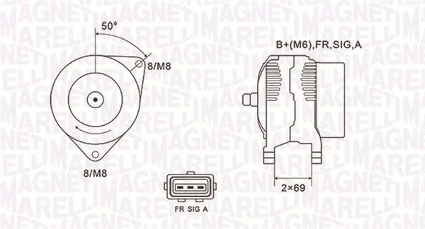 Alternator Magneti Marelli 063731857010
