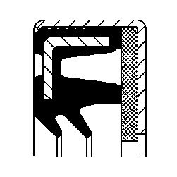 Pierścień uszczelniający wału, różnicowy Corteco 12013194B