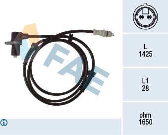Czujnik, prędkość obrotowa koła FAE 78067
