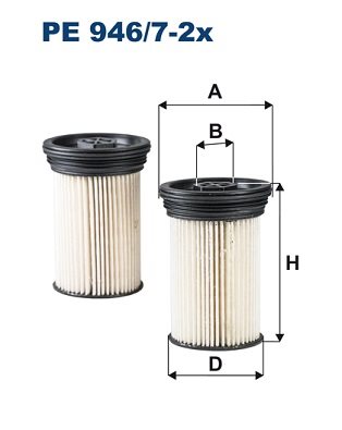 Filtron PE 946/7-2X FILTR PALIWA (2SZ) CHEVROLET CAPTIVA 11-, OPEL ANTARA -11 PE 946/7-2X