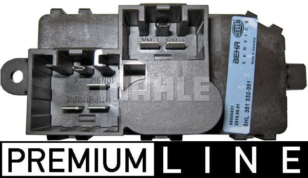 Regulator, wentylator nawiewu do wnętrza pojazdu Mahle ABR 96 000P