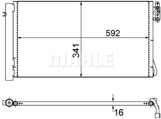 Skraplacz, klimatyzacja Mahle AC 414 001S