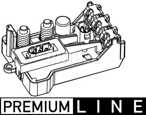 Regulator, wentylator nawiewu do wnętrza pojazdu Mahle ABR 30 000P