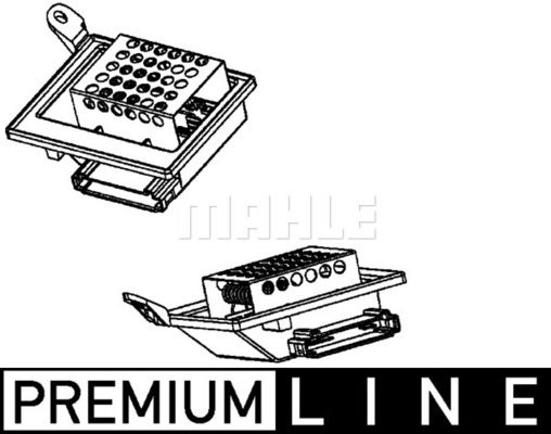 Opornik, wentylator wewnętrzny Mahle ABR 87 000P