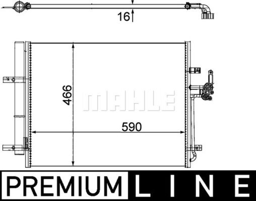 Skraplacz, klimatyzacja Mahle AC 500 000P