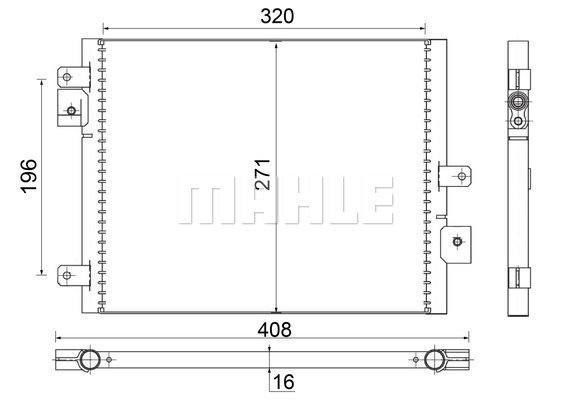 Skraplacz, klimatyzacja Mahle AC 354 000S