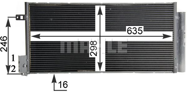 Skraplacz, klimatyzacja Mahle AC 505 001S