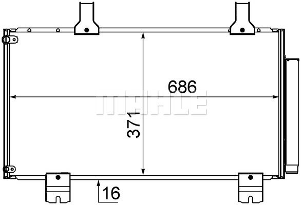 Skraplacz, klimatyzacja Mahle AC 610 000S