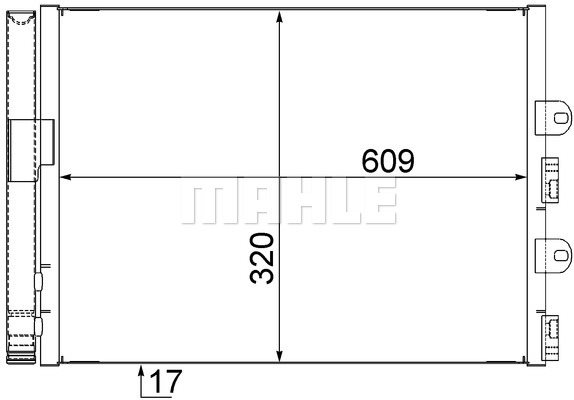Skraplacz, klimatyzacja Mahle AC 561 000S