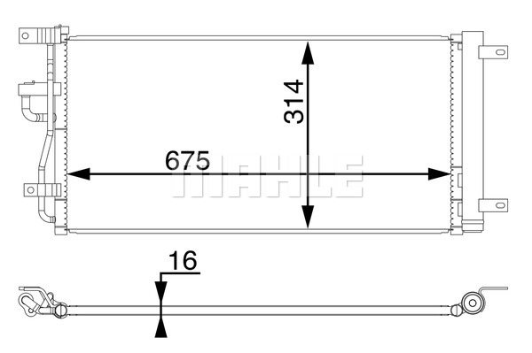 Skraplacz, klimatyzacja Mahle AC 66 000S