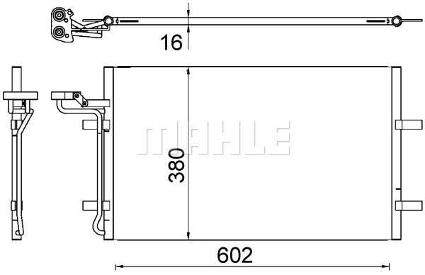 Skraplacz, klimatyzacja Mahle AC 725 000S