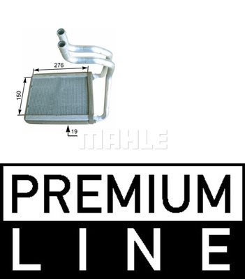 Wymiennik ciepła, ogrzewanie wnętrza Mahle AH 175 000P