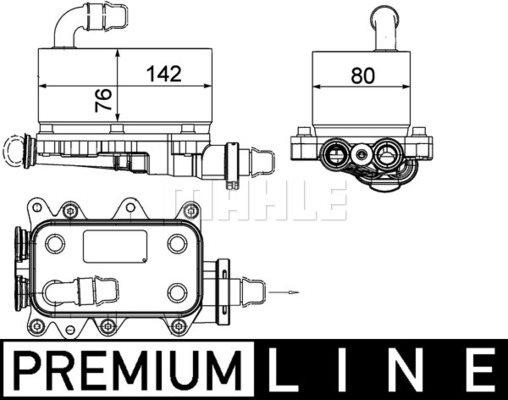Chłodnica oleju, automatyczna przekładnia Mahle CLC 18 000P
