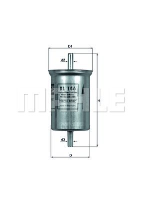 Filtr paliwa Mahle KL 146