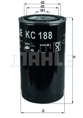 Filtr paliwa Mahle KC 188