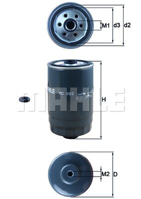 Filtr paliwa Mahle KC 503D