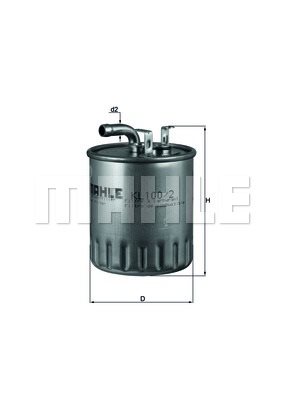 Filtr paliwa Mahle KL 100/2