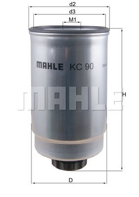 Filtr paliwa Mahle KC 90