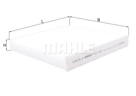 Filtr, wentylacja przestrzeni pasażerskiej Mahle LA 1225