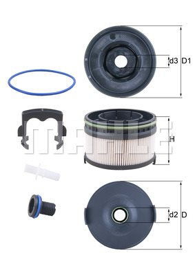 Filtr paliwa Mahle KX 568KIT