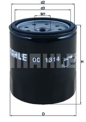 Filtr oleju Mahle OC 1314