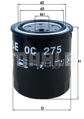 Filtr oleju Mahle OC 275