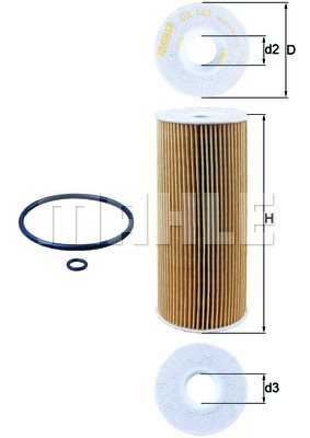 MAHLE ORIGINAL Filtr oleju