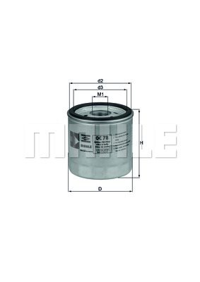 Filtr oleju Mahle OC 78