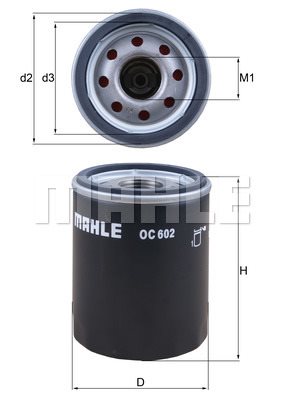Filtr oleju Mahle OC 602