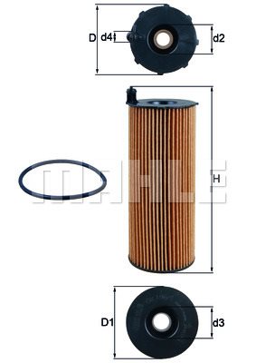 Filtr oleju Mahle OX 196/1D1