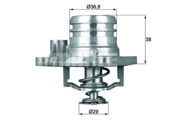 Termostat, płyn chłodzący Mahle TI 13 92