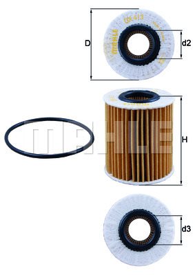 Filtr oleju Mahle OX 413D2