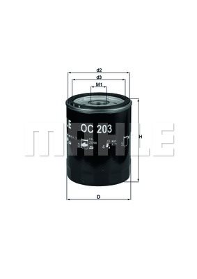 Filtr oleju Mahle OC 203