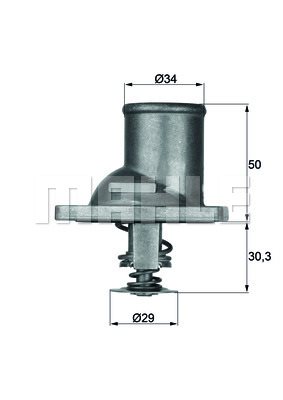 Termostat, płyn chłodzący Mahle TI 1 92