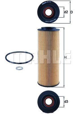 Filtr oleju Mahle OX 775D