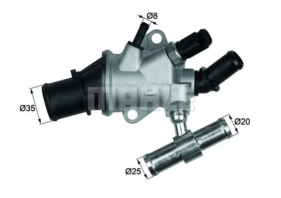 Termostat, płyn chłodzący Mahle TI 157 88