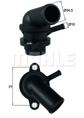 Termostat, płyn chłodzący Mahle TI 240 87D