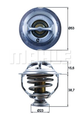 Termostat, płyn chłodzący Mahle TX 123 95D
