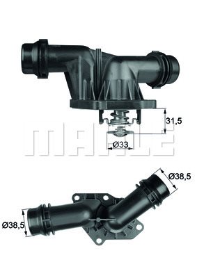 Termostat, płyn chłodzący Mahle TI 25 85
