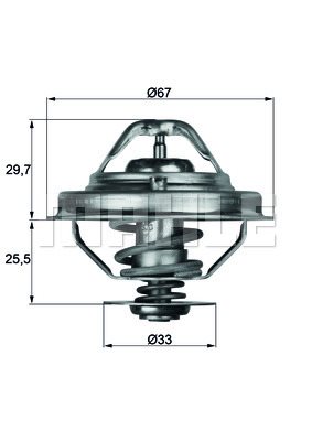 Termostat, płyn chłodzący Mahle TX 38 88D