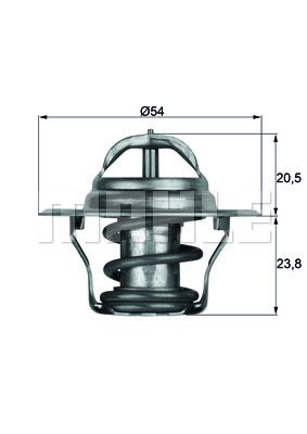 Termostat, płyn chłodzący Mahle TX 14 80D