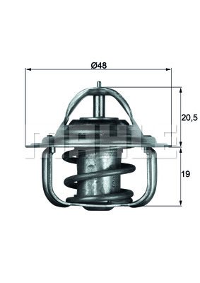 Termostat, płyn chłodzący Mahle TX 5 88D
