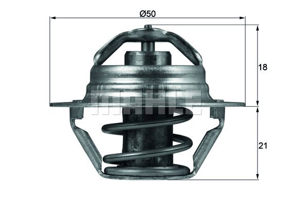 Termostat, płyn chłodzący Mahle TX 100 89D