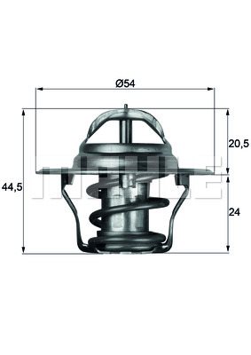 Termostat, płyn chłodzący Mahle TX 4 92D