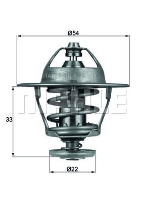 Termostat, płyn chłodzący Mahle TX 53 85D