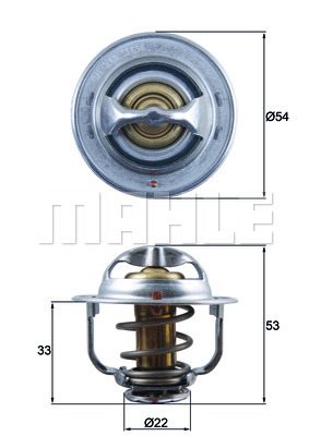 Termostat, płyn chłodzący Mahle TX 179 89D