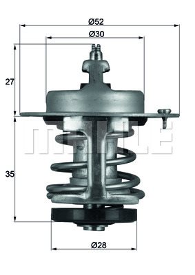 Termostat, płyn chłodzący Mahle TX 69 79