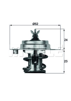 Termostat, płyn chłodzący Mahle TX 7 83D
