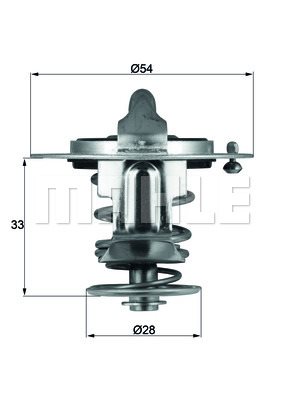 Termostat, płyn chłodzący Mahle TX 72 85D